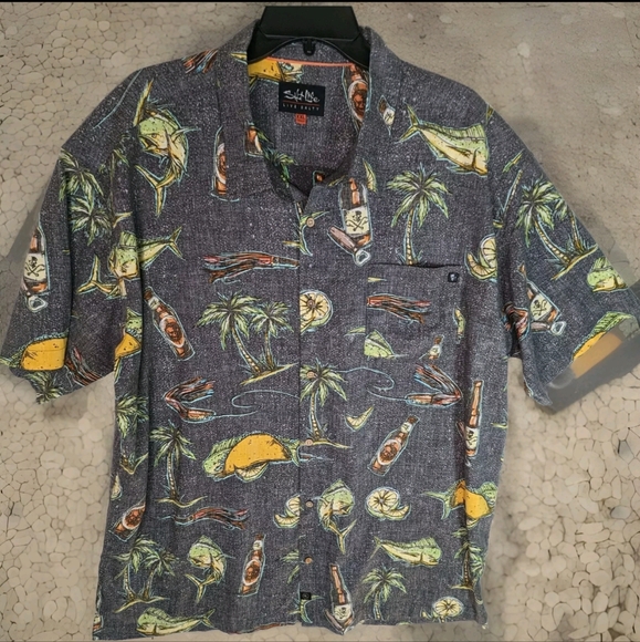 SOLD Fish Taco Party Night Mens XXL Shirt Fishing Boating Salt Life - Picture 2 of 15